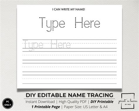 Practice Writing Name Worksheet