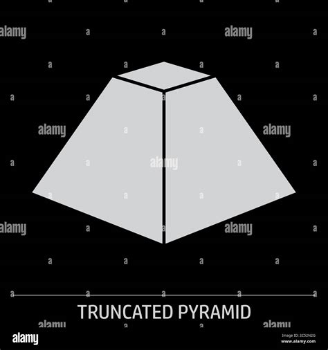 Truncated Square Pyramid Stock Vector Images Alamy