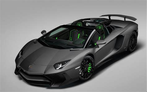 Lamborghini Aventador Super Veloce Roadster Painted In Grigio Titans W