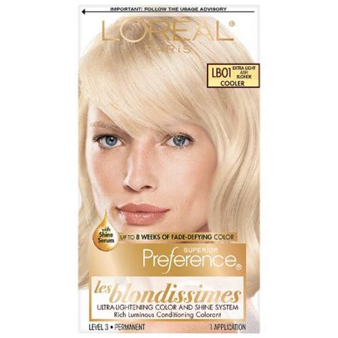 L Oreal Paris Preference Lb Extra Light Ash Blonde Hair Color Permanent Hair Color Light
