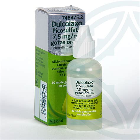 Dulcolaxo Picosulfato 7 5 mg ml gotas orales 30 ml Estreñimiento