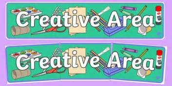 Creative Area Sign Classroom Area Signs Ks1painting Area