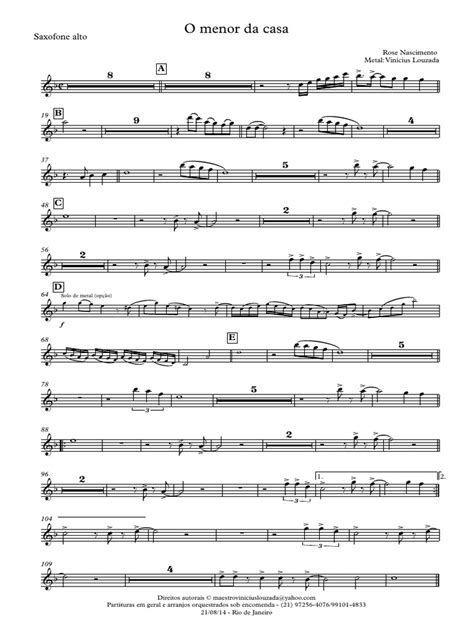 Letra O Menor Da Casa - O Menor Da Casa - Rose Nascimento - Metal | PDF