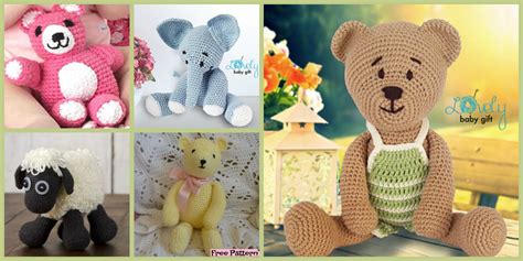 6 Crochet Amigurumi Animal Free Patterns - DIY 4 EVER