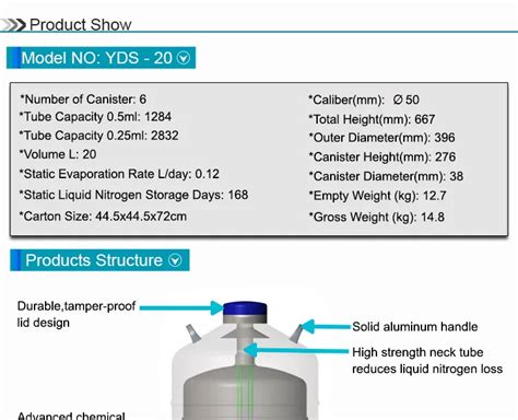 Cryogenic Dewar Flask Liquid Nitrogen Tank Sizes 20l - Buy Dewar Flask ...