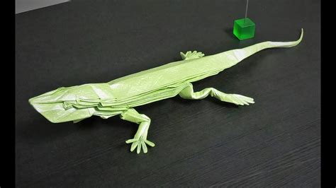 Origami Lizard[chris Heynen] Time Laps Youtube