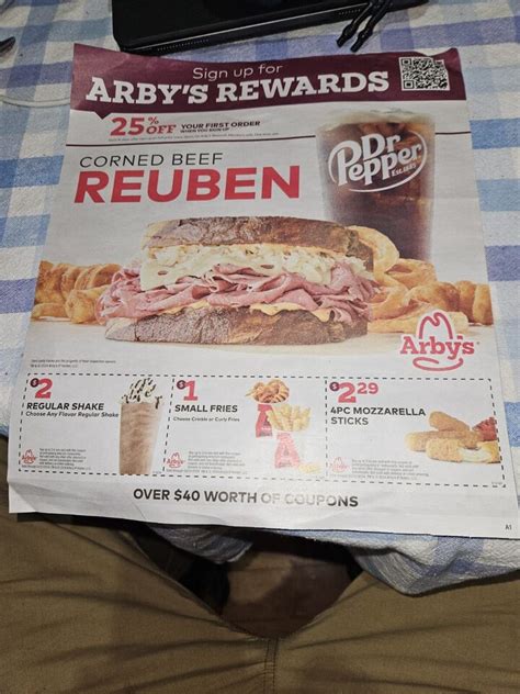 15 Arbys Food Coupons Combos Roast Beef Sandwich Gyros Shake Side Ex 3