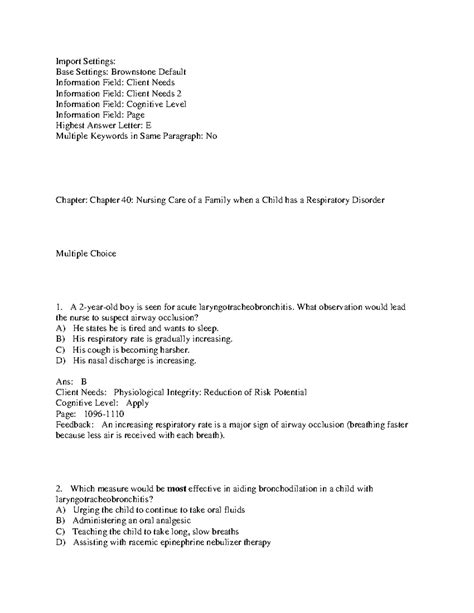Chapter 49 nursing care of a family when a child has a neurologic