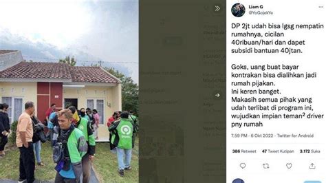 VIRAL Senangnya Babang Gojek Punya Rumah Berkat KPR BTN Tribun Medan