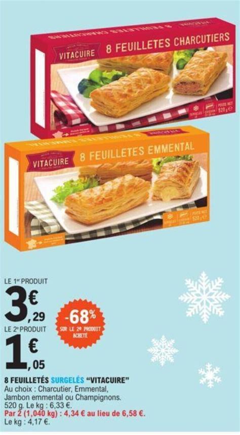 Promo Feuillet S Surgel S Vitacuire Chez E Leclerc