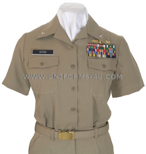 U S NAVY FEMALE OFFICER SERVICE KHAKI UNIFORM