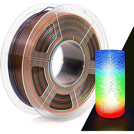 IEMAI PETG Filament 1 75mm Transparent Regenbogen 3D Drucker Filament