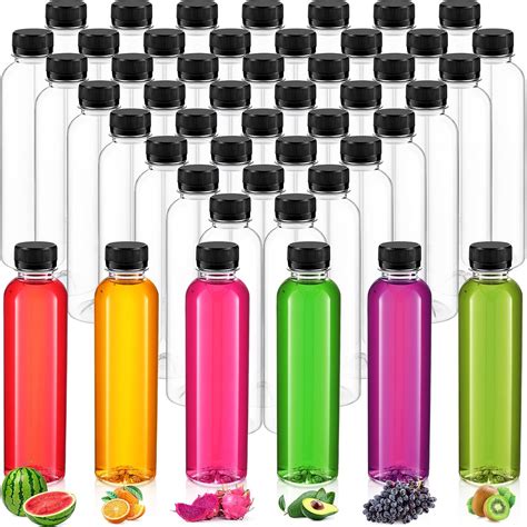 Amazon 50 Pcs 10 Oz Clear Plastic Empty Juice Bottles Bulk Sensory