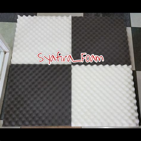 Jual Busa Peredam Suara Ruangan Model Telur 50x50 Tebal 2 5Cm Hitam