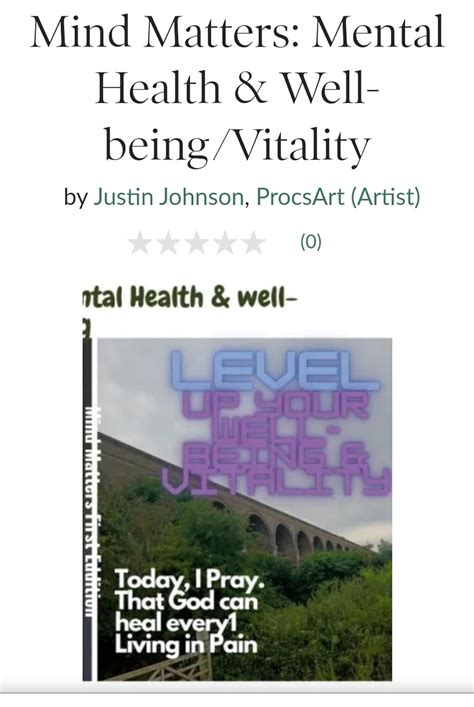 Mind Matters Mental Health And Well Beingvitality Kindle Edition By