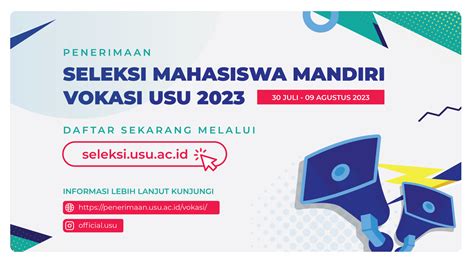 Pendaftaran Smm Vokasi Penerimaan Mahasiswa Usu