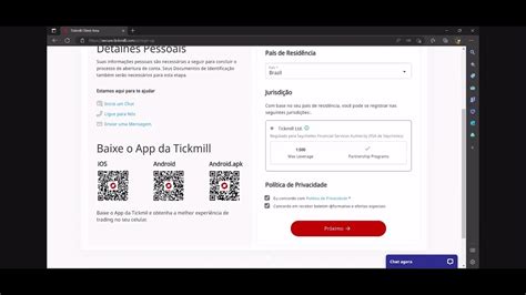 Como Abrir Uma Conta Na Tickmill Primeiro Passo Youtube