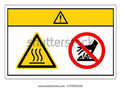 Caution Hot Surface Symbol Sign Vector Stock Vector Royalty Free 1593856249 Shutterstock