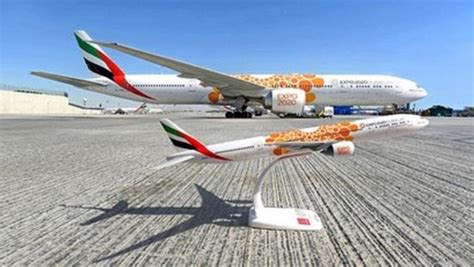 Herpa Boeing Vliegtuig Snap Fit Emirates B Er Expo Dubai