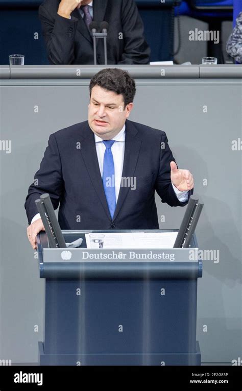 Berlin Deutschland Januar Hubertus Heil Spd Bundesminister