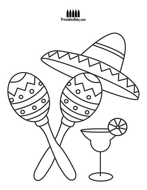 Maracas Coloring Page at GetColorings.com | Free printable colorings ...