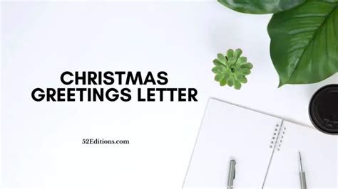 Christmas Greetings Letter // Get FREE Letter Templates (Print or Download)