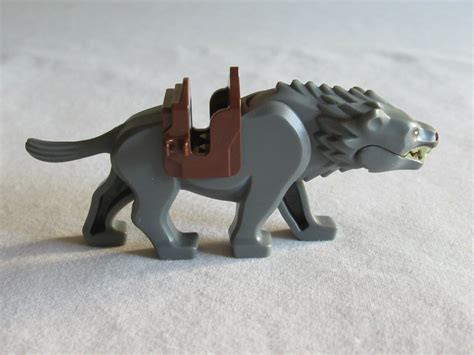 LEGO Lord of the Rings Hobbit Gray Warg Wolf with Saddle Minifigure 79002 LOTR - Figures