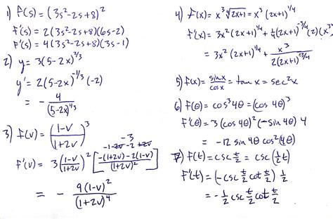 Calculus Chain Rule Problems Twolopers