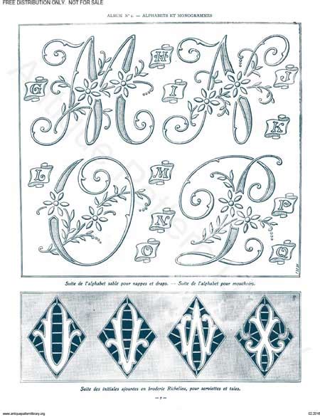 More Monograms for Hand Embroidery - Pintangle