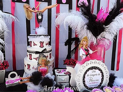 Artte Azione Decora O Ch De Lingerie Pink E Preto