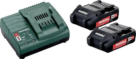 Metabo Basic Set 18V 2x2.0 Ah • Find den bedste pris