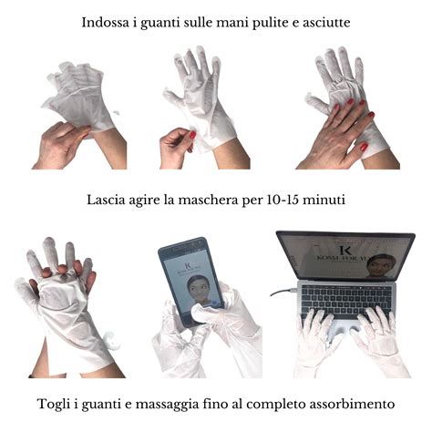 3 Paia Di Guanti Maschera Mani Nutriente E Lenitiva KosmForYou