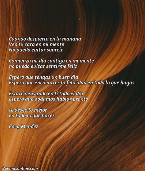 Mejores Poemas De Buenos D As Para Enamorar A Una Amiga Poemas Online