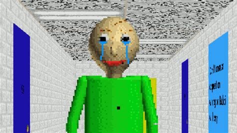 Baldi Is Crying Baldis Basics Mod Youtube