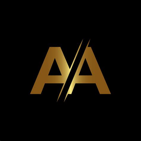 Premium Vector Aa Letter Logo Design Template Elements Aa Letter