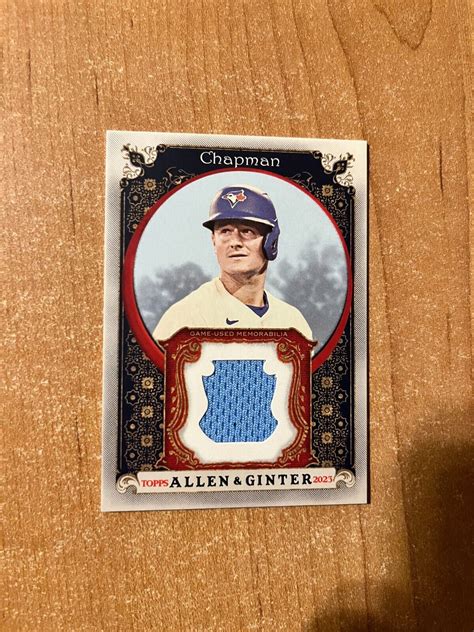 2023 Topps Allen Ginter Matt Chapman AGRB MC Full Size Relic EBay