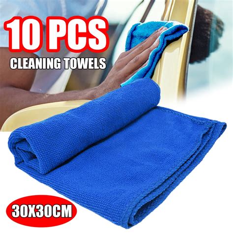 10 Pcs Microfiber Car Cleaning Towels Microfiber Cleaning Cloth Microfiber Kitchen Wash Auto