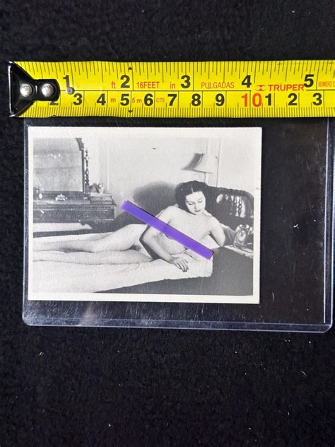 Vintage Nude Photograph Of Woman On Bed Etsy