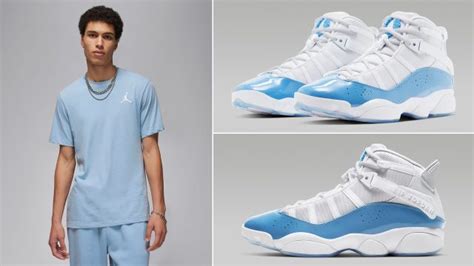 Jordan 6 Rings UNC Matching Shirt Outfit