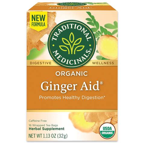 Amazon Traditional Medicinals Organic Ginger Aid Herbal Tea