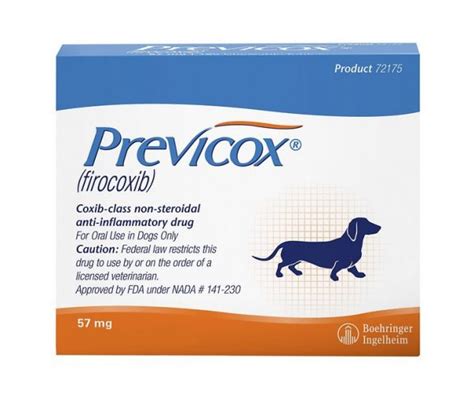 Firocoxib Previcox Chewable Tablets For Osteoarthritis In Dogs 57 Mg