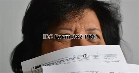 Pdf Fillable Irs Form 982 - Printable Forms Free Online