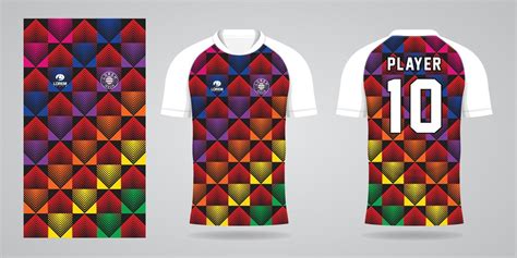 Colorful Football Jersey Sport Design Template 13122867 Vector Art At