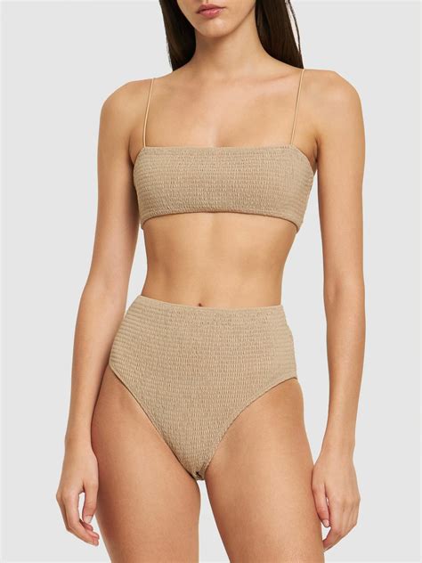 Toteme Smocked Bikini Bottoms Toteme