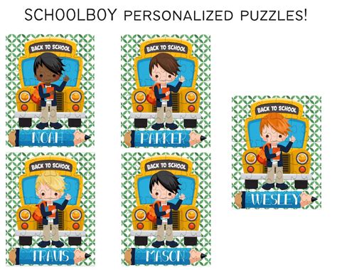 Personalized Puzzle for Kids, Student Personalized Gift, Back to School ...