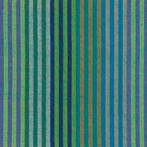 Kaffe Fassett Caterpilla R Stripe Aqua Woven Cotton Fabric By The Yard