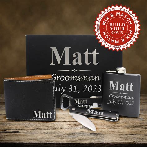 Custom Groomsmen Box, Gift Boxes for Groomsman, Groomsmen Gift Set, Best Man Gift Set ...