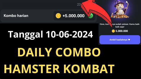 Daily Combo Hamster Kombat Today 10 06 2024 Hamster Kombat Connect