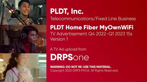 Pldt Home Fiber Myownwifi Tv Ad Q4 2022 Q1 2023 15s Philippines