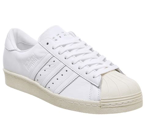 Adidas Superstar 80s Trainers White Off White Unisex Sportschuhe